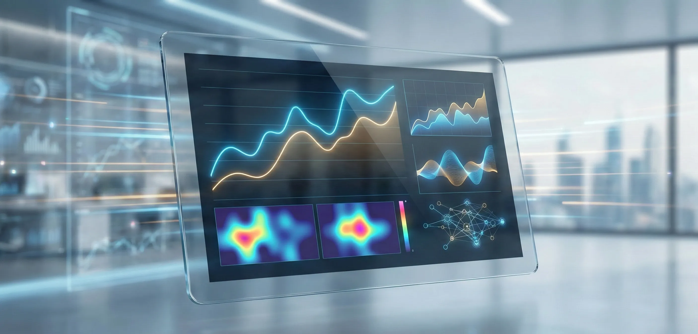 AI-powered accounting dashboard showing real-time analytics