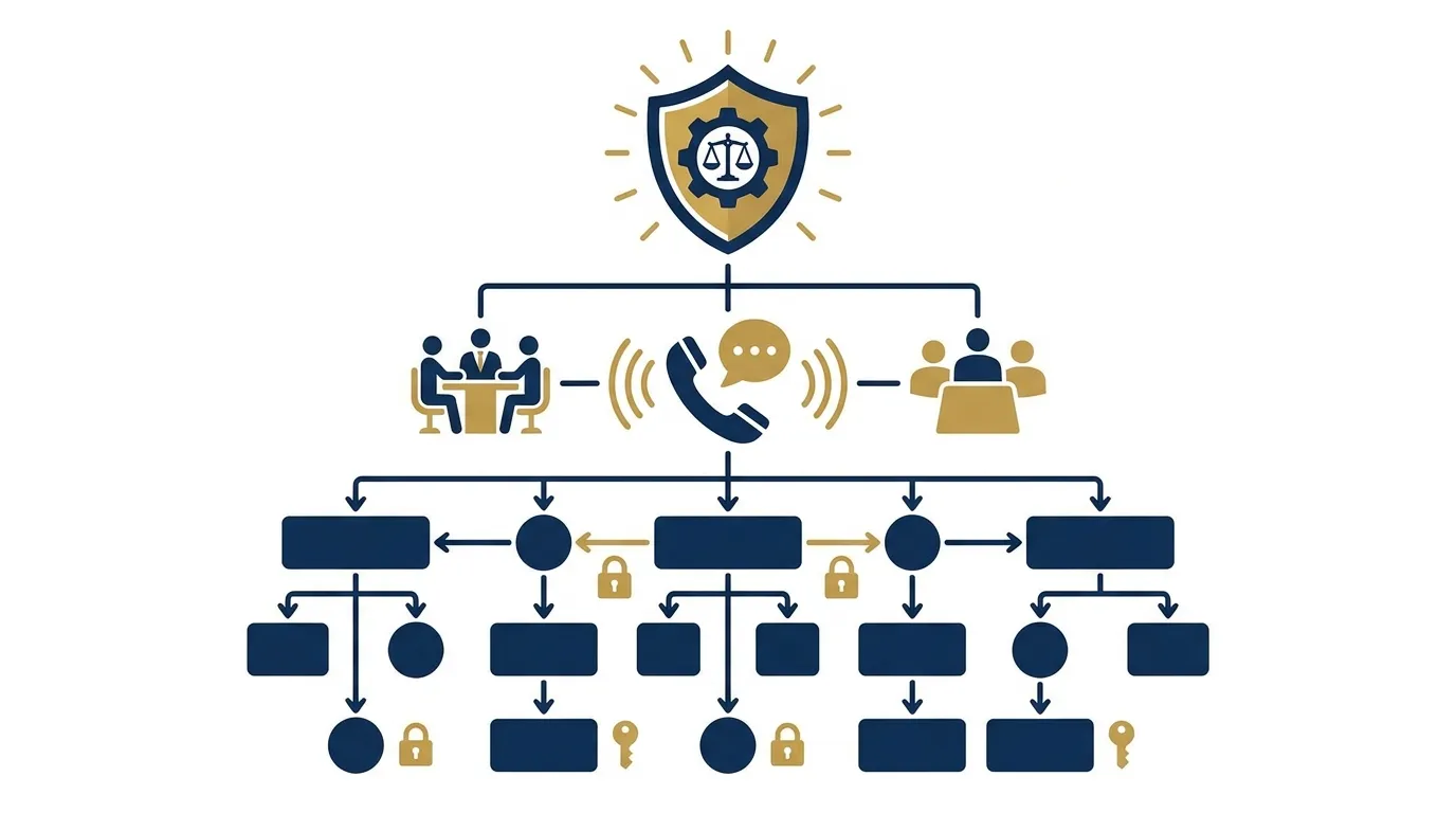 Finance fraud prevention checklist — governance and ethics culture framework flat vector illustration