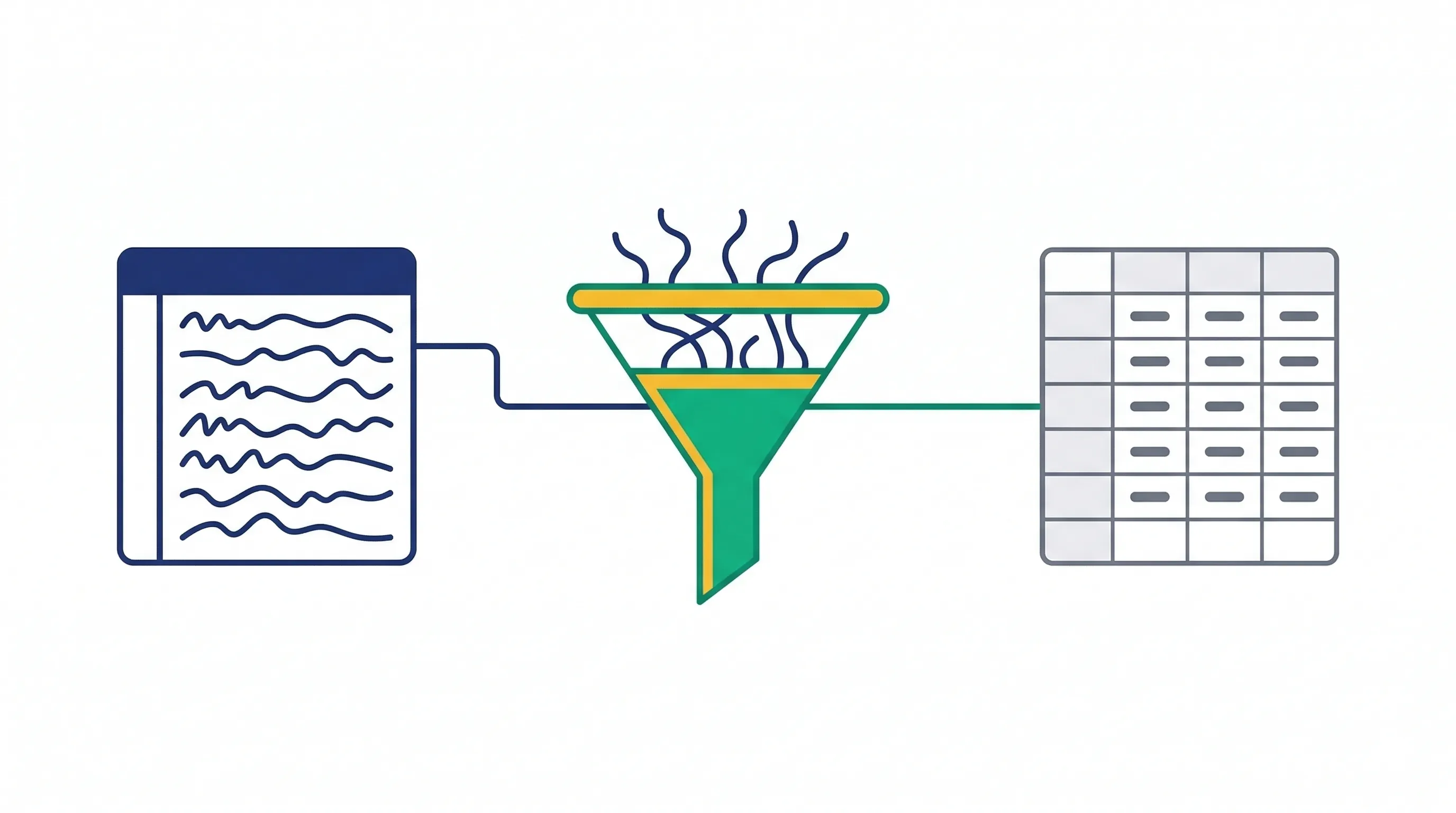 Power Query ETL process visualization showing data transformation from messy to clean format