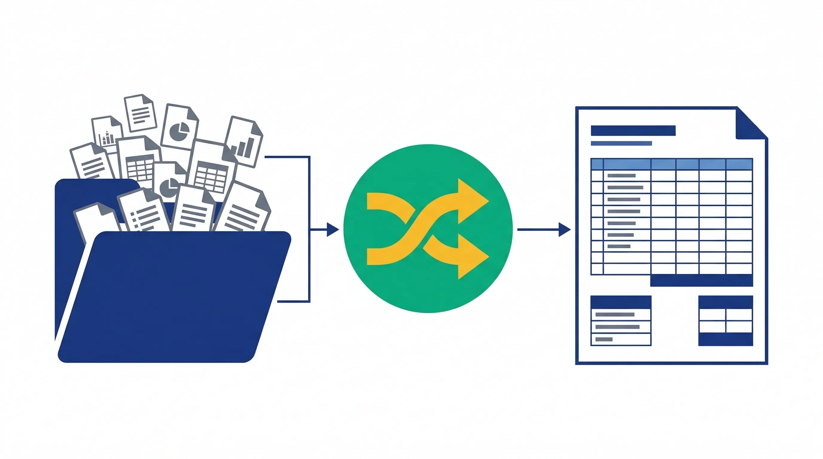 Power Query From Folder feature automatically combining multiple data files